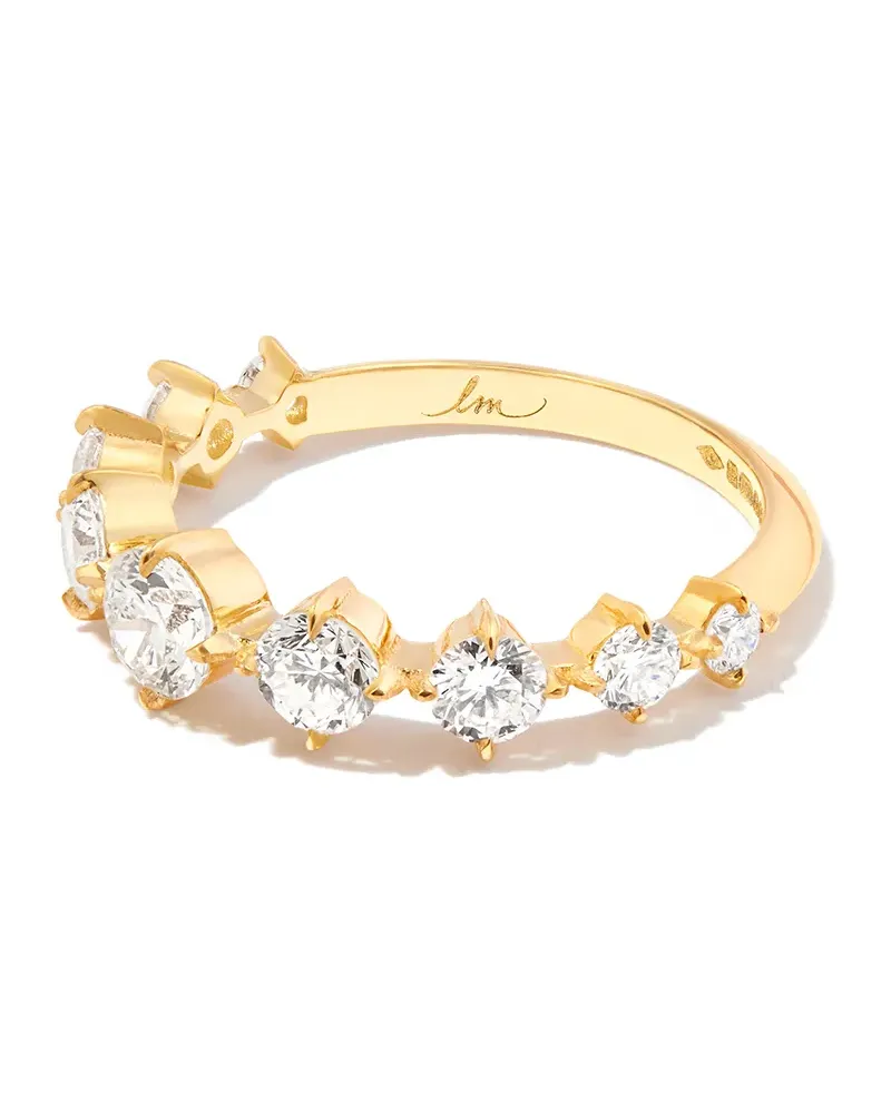 Lizzie Mandler 18kt Gelbgoldring mit Diamanten Gold