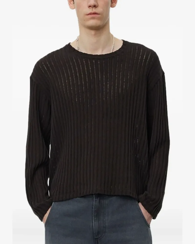 Mfpen Pullover mit rundem Ausschnitt - Braun Braun