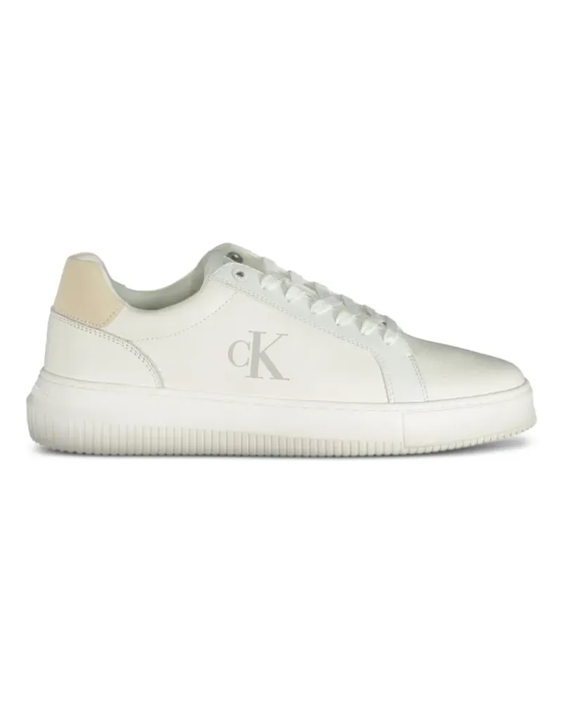 Calvin Klein Sneakers mit Logo-Print - Weiß Weiß
