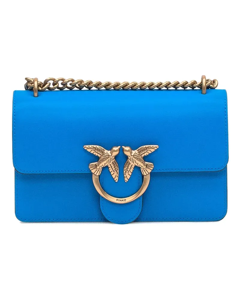 Pinko Love Birds Schultertasche - Blau Blau