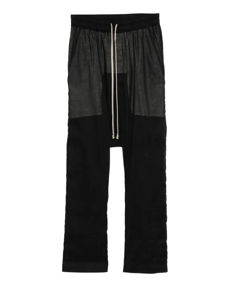 Rick Owens Hose mit Kordelzug - Schwarz Schwarz