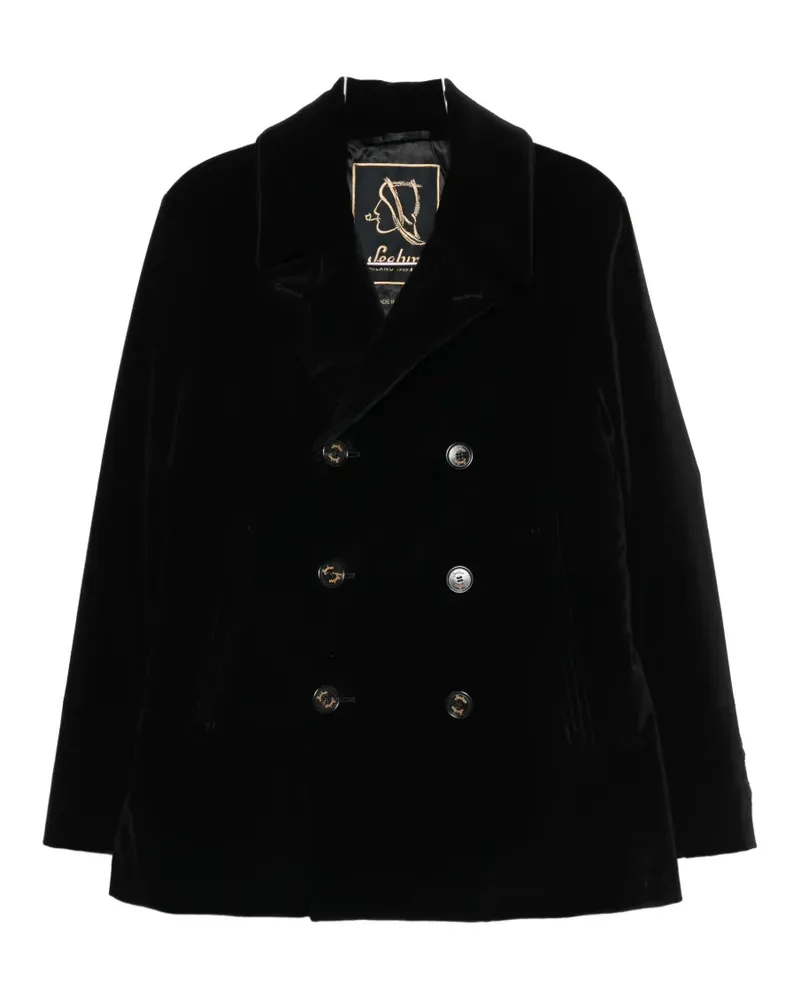 Sealup double-breasted coat - Schwarz Schwarz