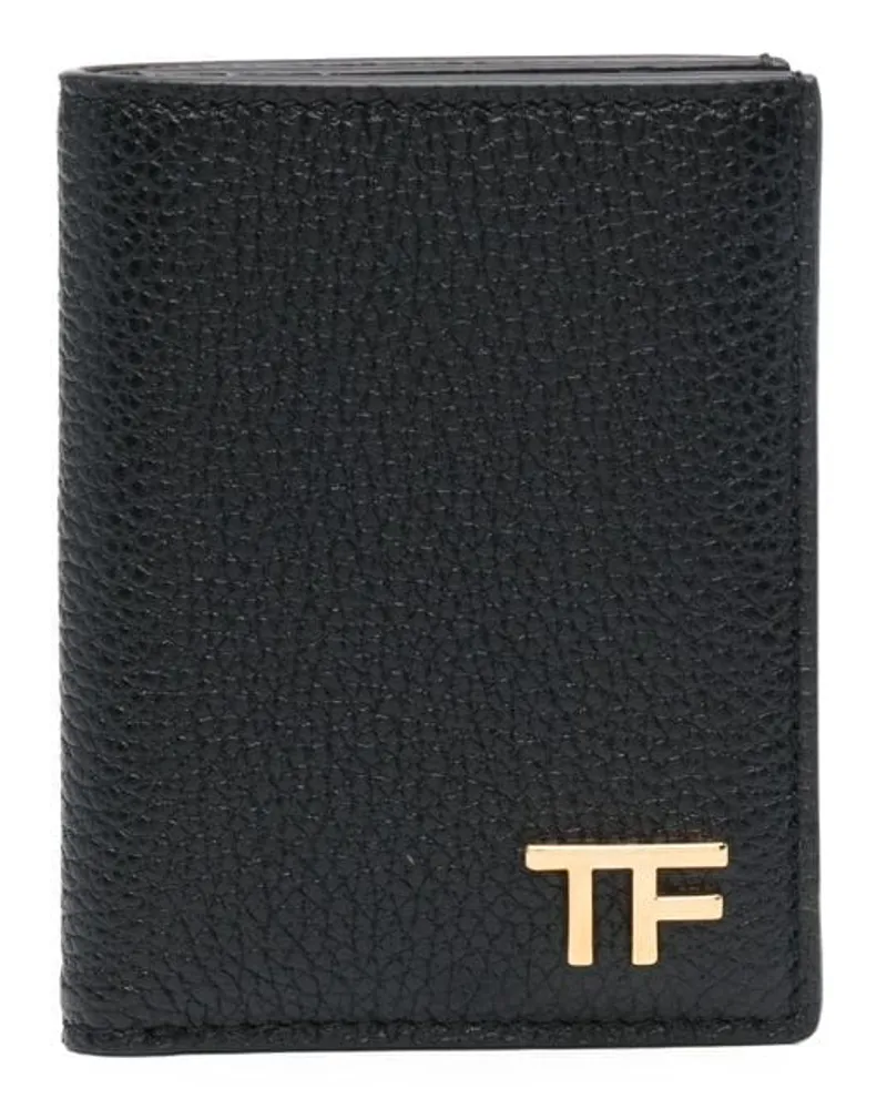 Tom Ford Kartenetui mit Logo-Schild - Schwarz Schwarz