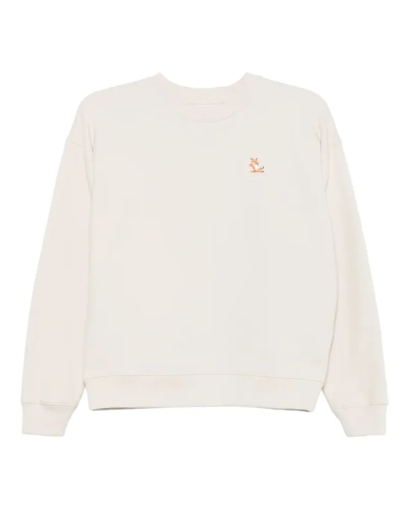 Kitsuné Chillax Pullover mit Fuchs-Patch - Nude Nude