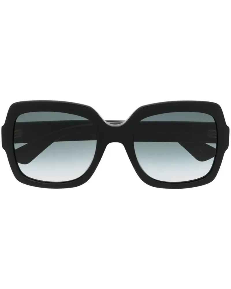 Gucci Oversized-Sonnenbrille - Schwarz Schwarz