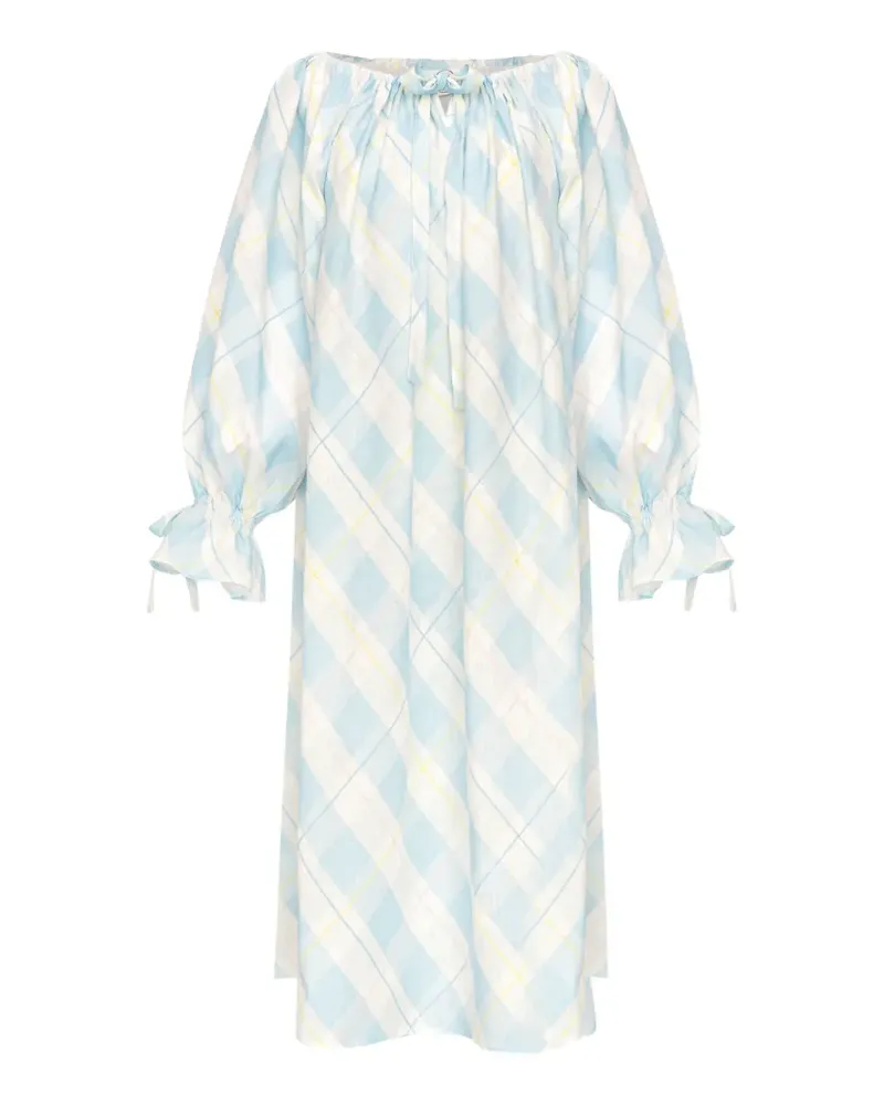 SLEEPER Cha-Cha ruffled midi dress - Blau Blau