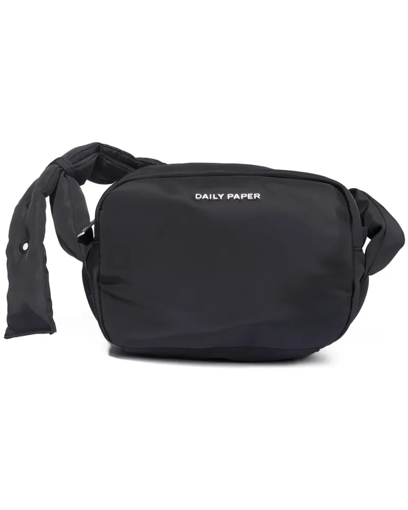 Daily Paper Schultertasche mit Logo - Schwarz Schwarz