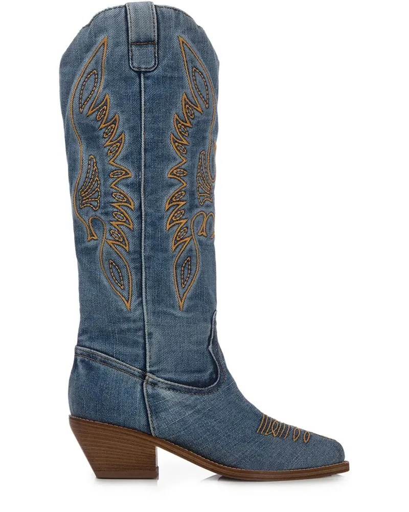 Le Silla Christine Stiefel 60mm - Blau Blau