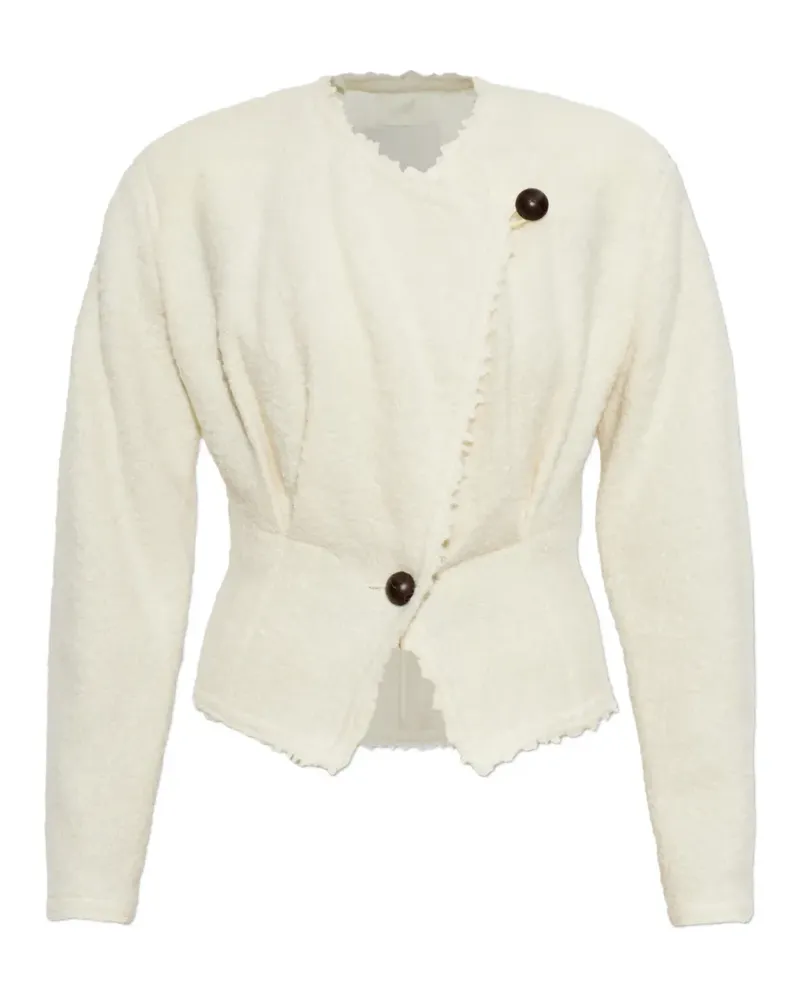Isabel Marant Tweed-Jacke mit Fransen - Nude Nude