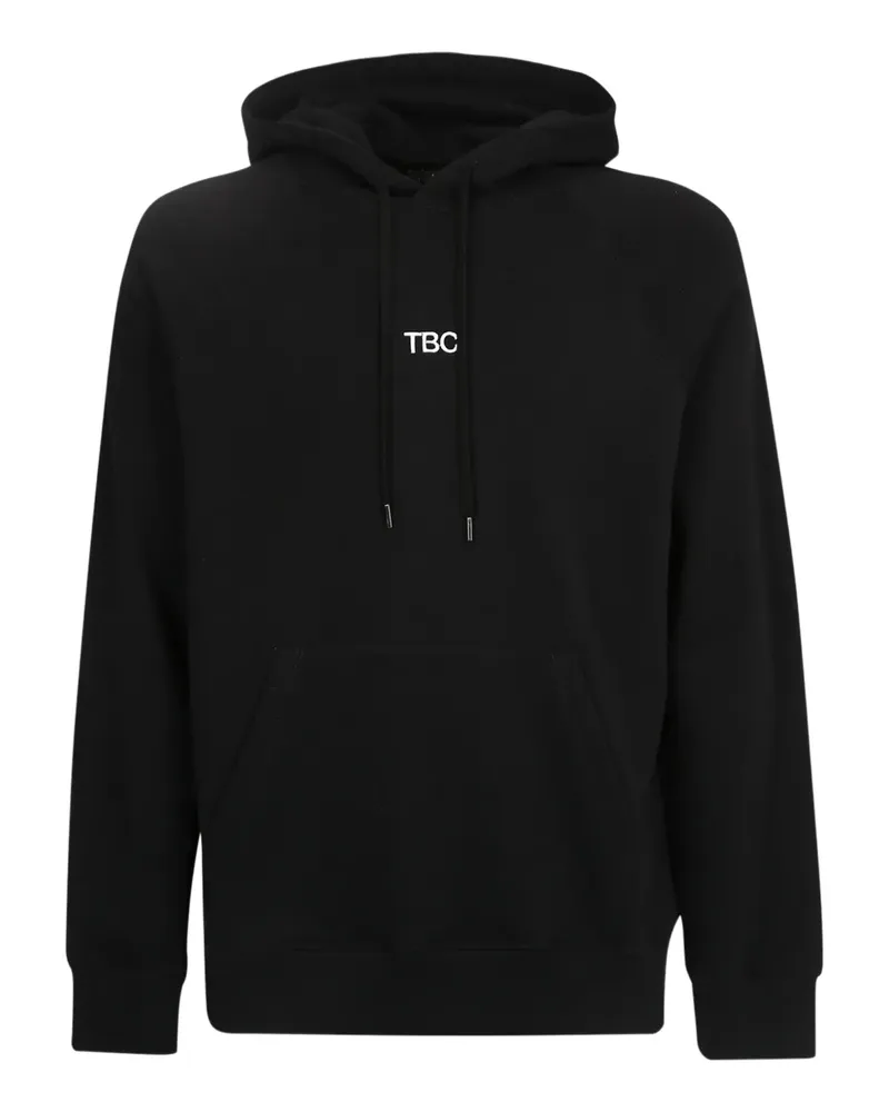 14BROS Hoodie mit Logo-Stickerei - Schwarz Schwarz