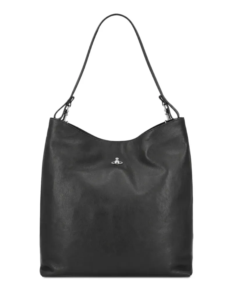Vivienne Westwood Große Schultertasche - Schwarz Schwarz