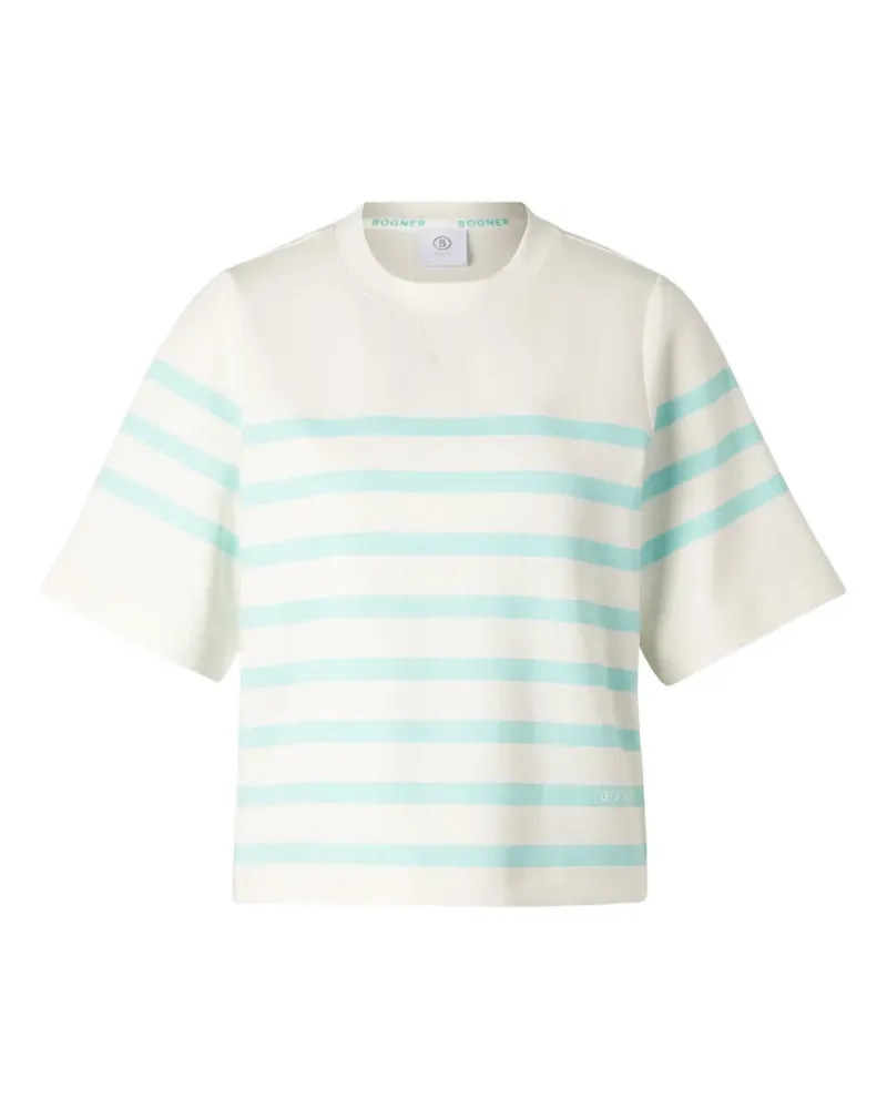 Bogner Gestreiftes Stacey T-Shirt - Weiß Weiß
