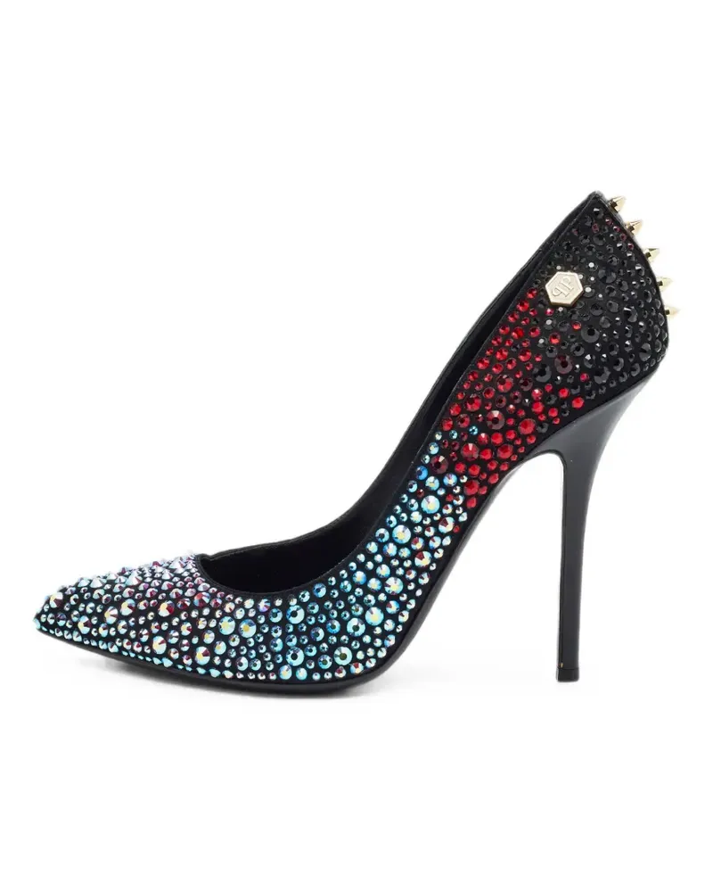 Philipp Plein crystal-embellished studded pumps - Schwarz Schwarz