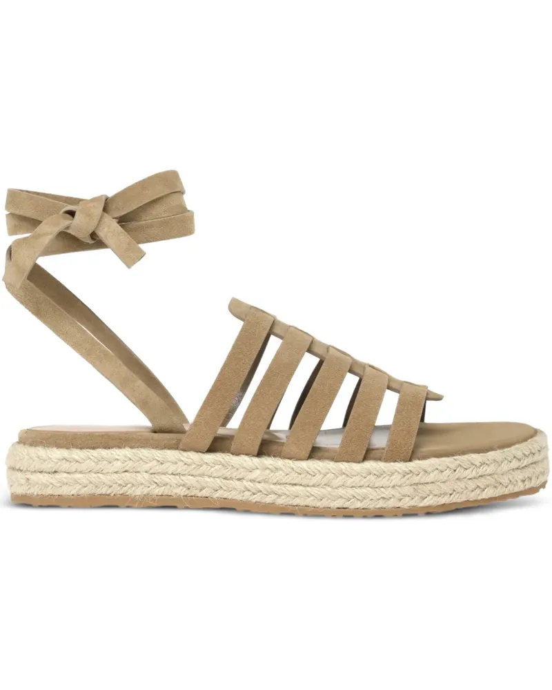 Gianvito Rossi Pompei Espadrilles mit Schleifenverschluss - Nude Nude