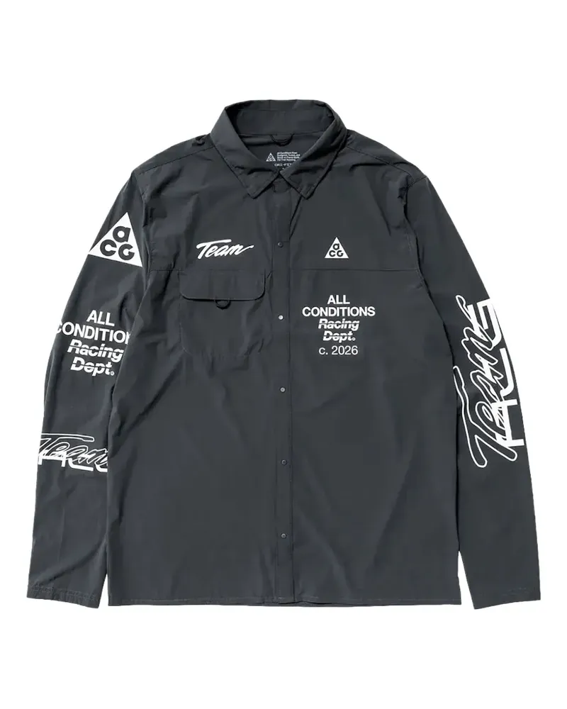 Nike ACG Aireez Hemd mit grafischem Print - Grau Grau