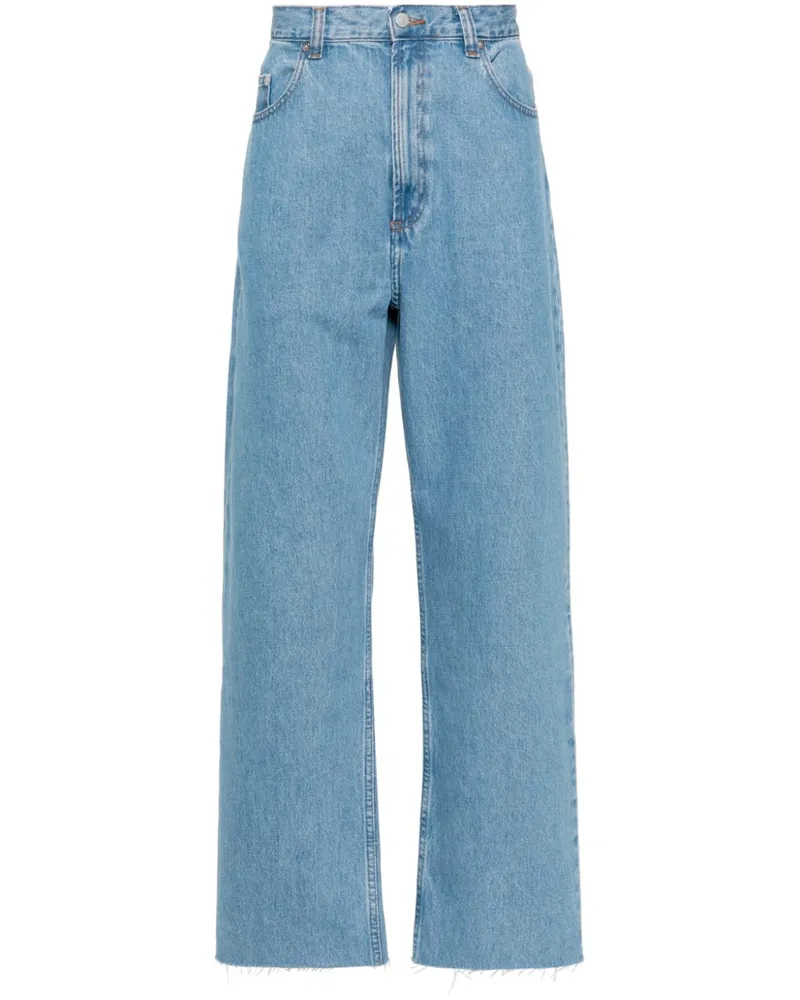 A.P.C. Halbhohe Straight-Leg-Jeans Blau