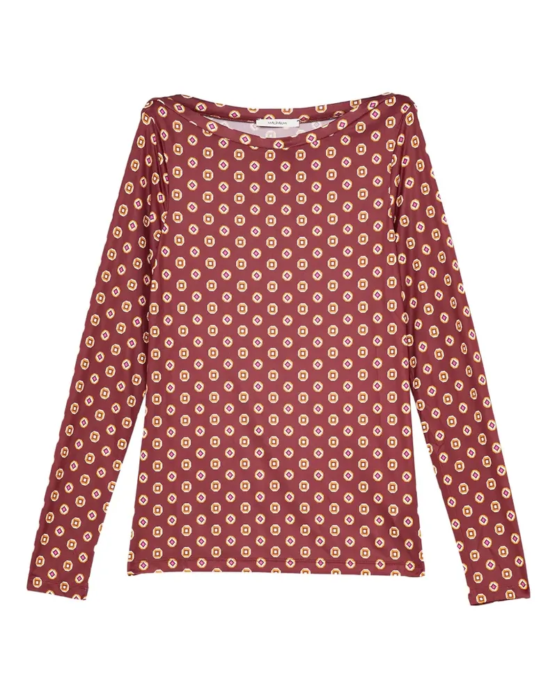 Maliparmi Oberteil mit geometrischem Print - Rot Rot