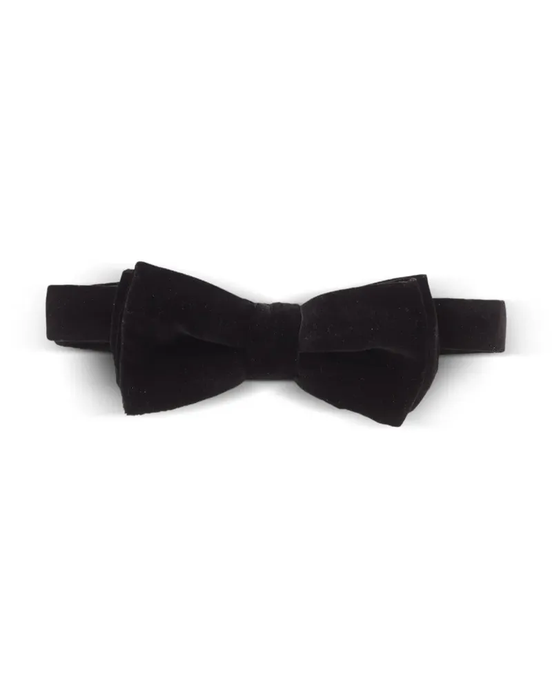 Eton Fliege aus Samt - Schwarz Schwarz