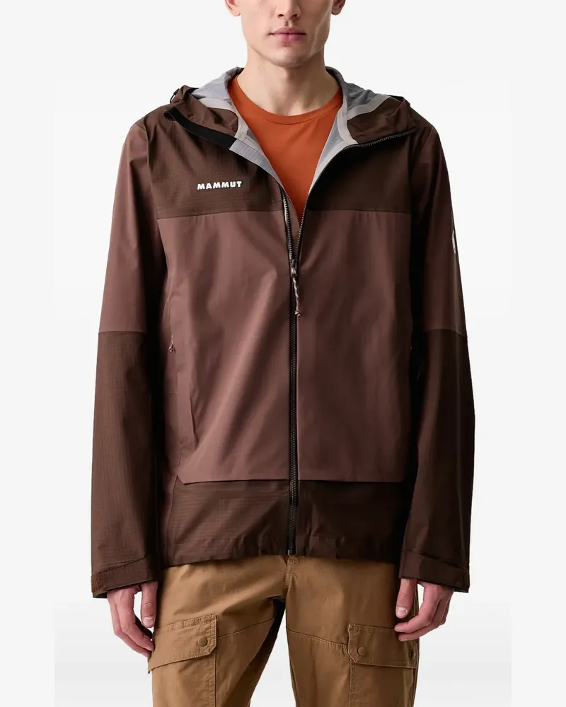 Mammut Ducan panelled hooded jacket - Braun Braun