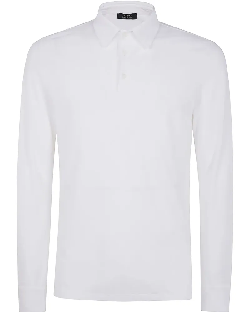 Zanone Klassisches Poloshirt - Weiß Weiß