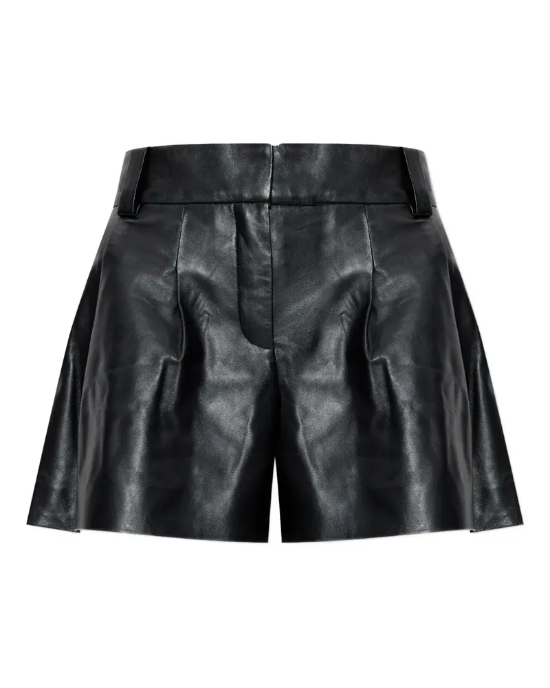 IRO Plissierte Periz Shorts - Schwarz Schwarz