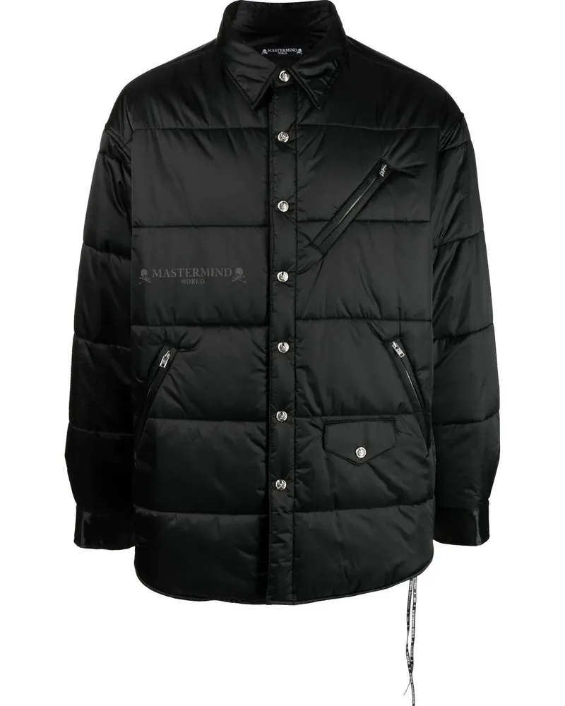 Mastermind World Gefütterte Hemdjacke - Schwarz Schwarz