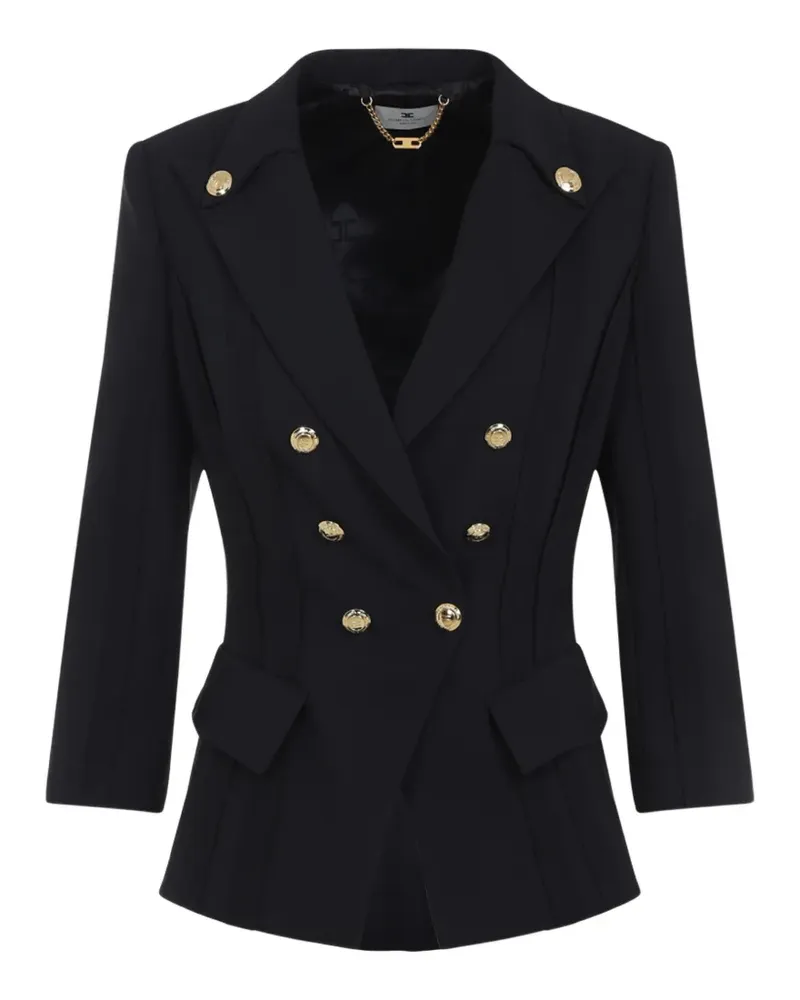 Elisabetta Franchi button double-breasted jacket - Schwarz Schwarz