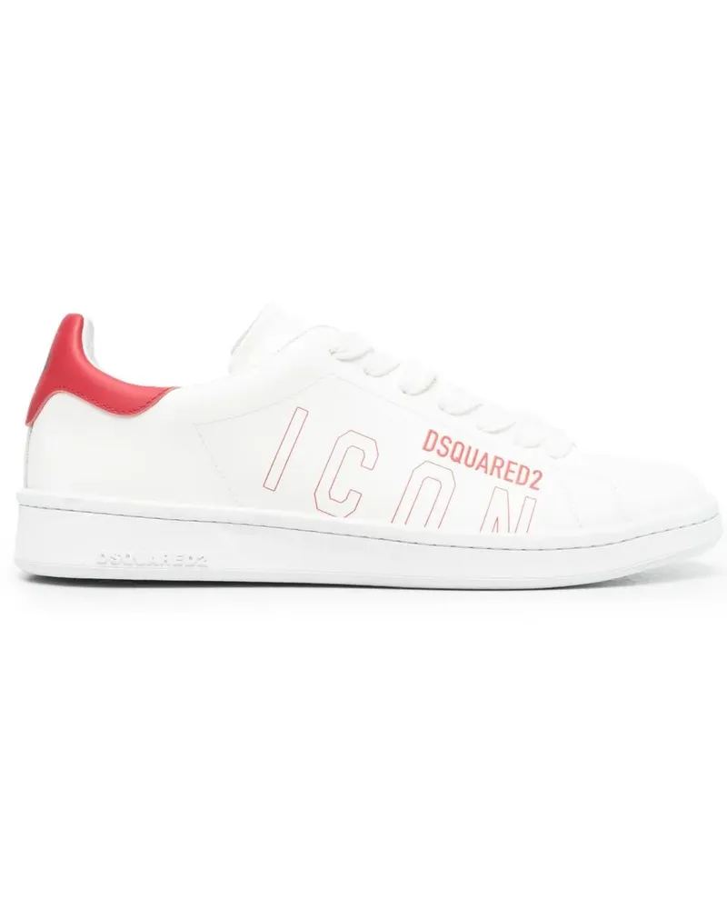 Dsquared2 Sneakers mit Ahornblatt - Weiß Weiß