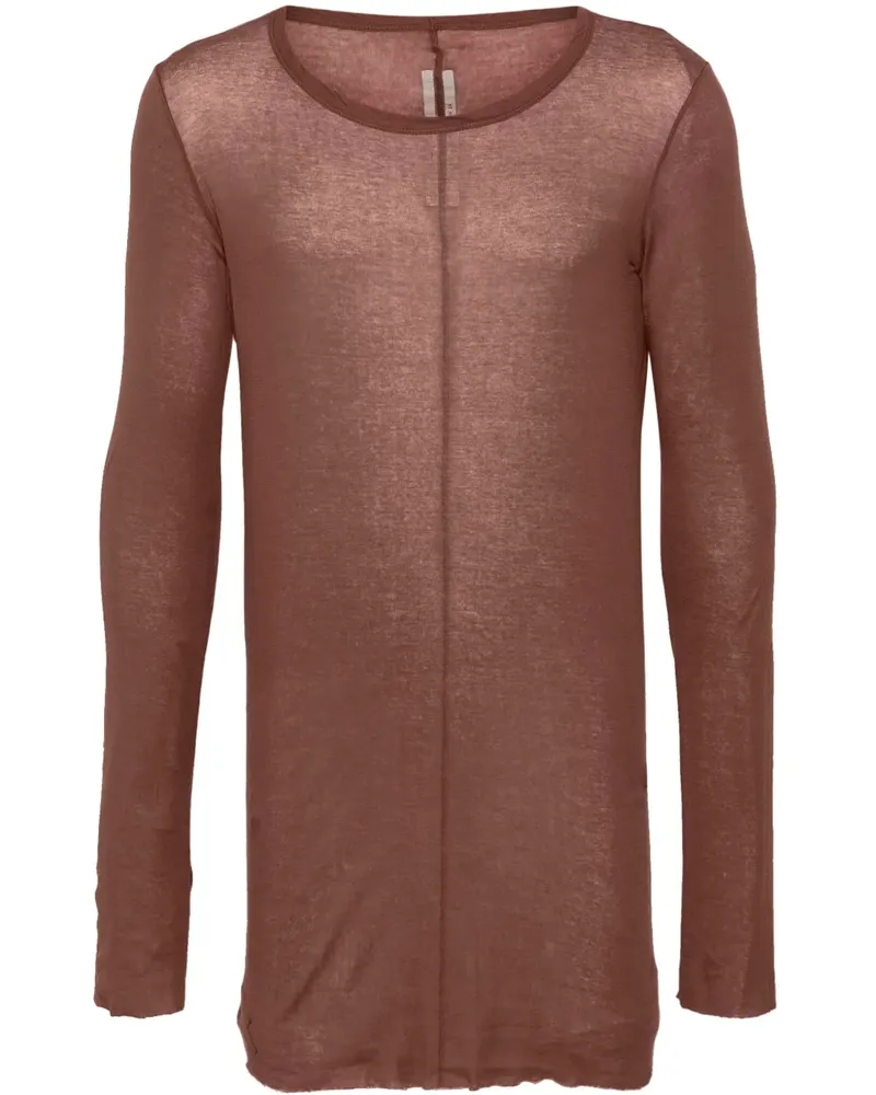 Rick Owens Porterville Langarmshirt - Braun Braun