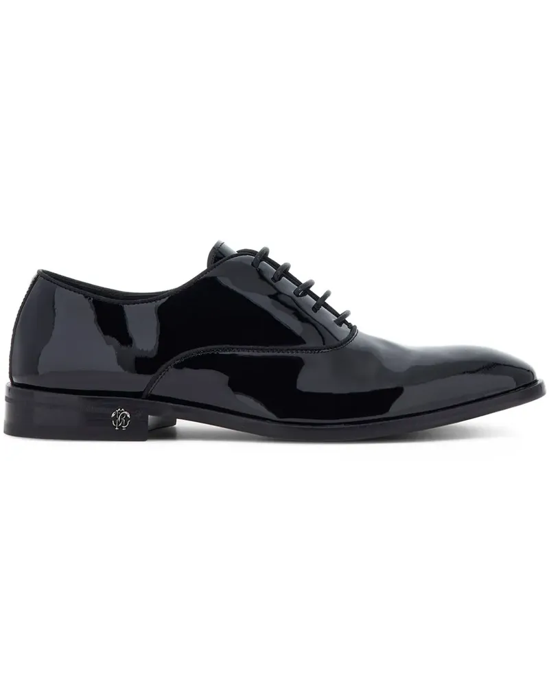 Roberto Cavalli Schnürschuhe mit Logo - Schwarz Schwarz