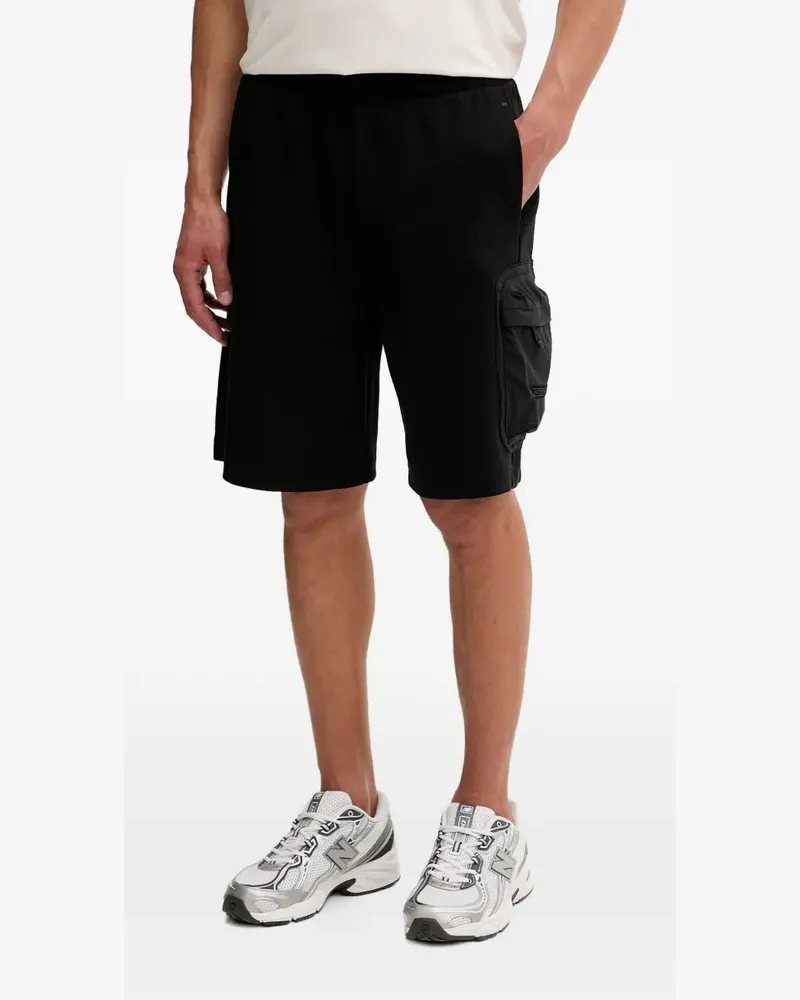 EA7 logo-patch bermuda shorts - Schwarz Schwarz