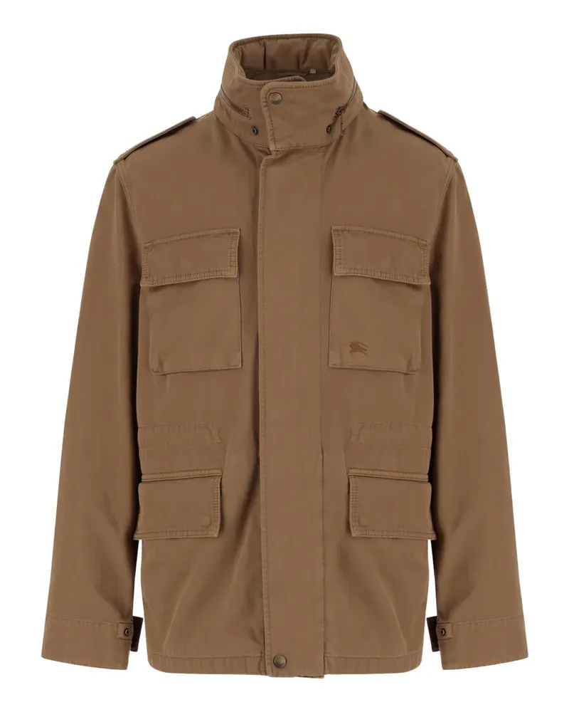 Burberry Jacke mit Equestrian Knight-Stickerei - Braun Braun