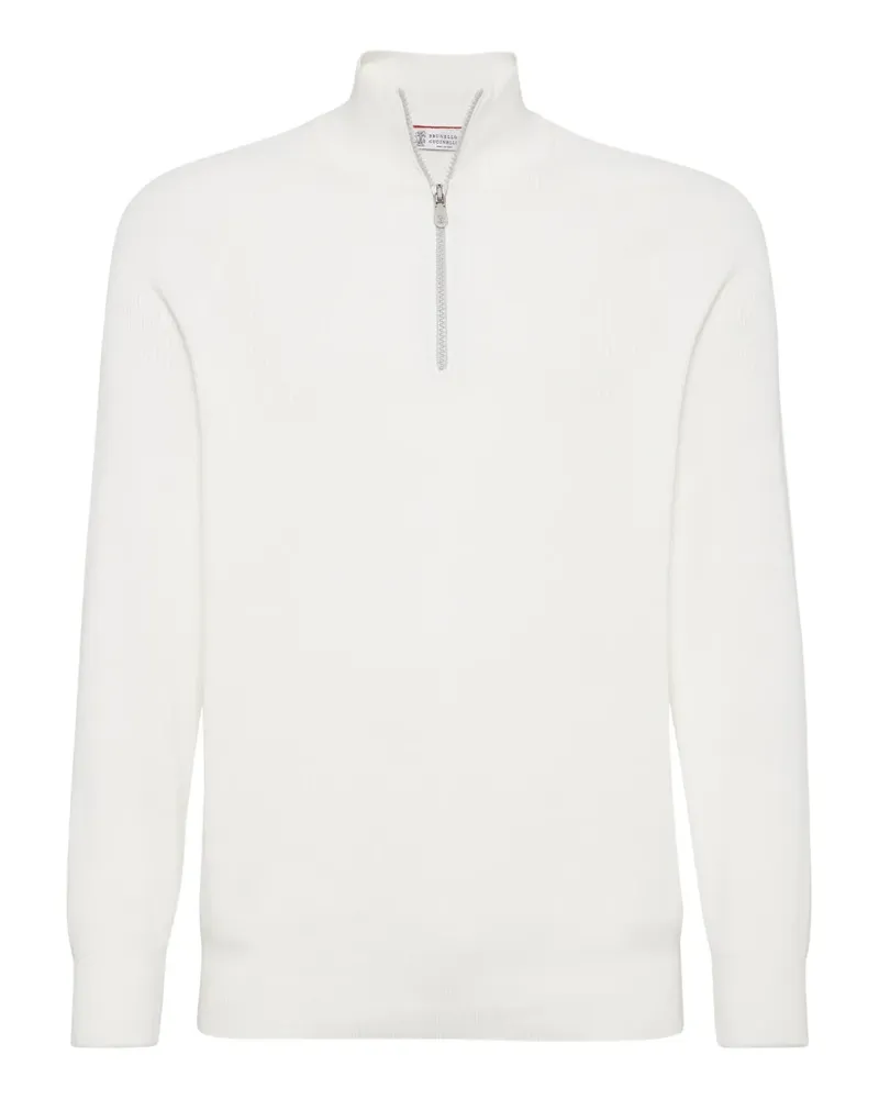 Brunello Cucinelli Klassischer Pullover - Weiß Weiß