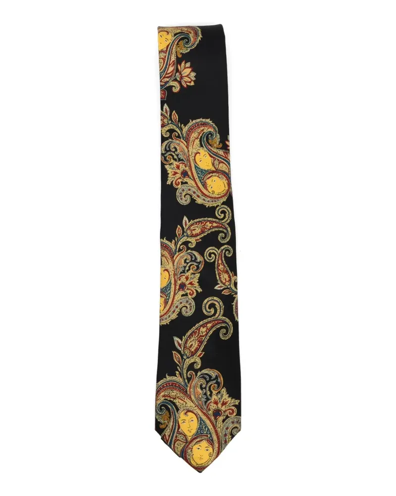 KidSuper paisley-printed tie - Schwarz Schwarz