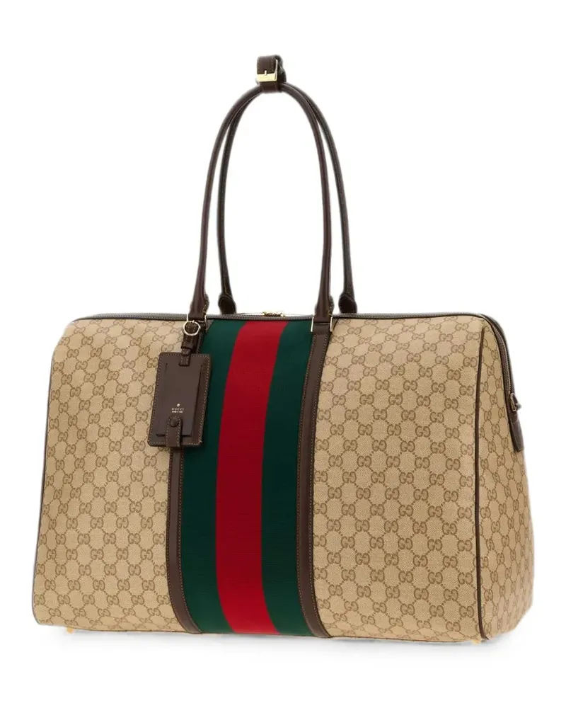 Gucci Mittelgroße GG Reisetasche - Nude Nude