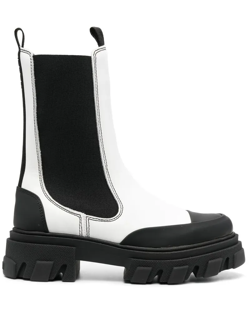 Ganni Chelsea-Boots 50mm - Weiß Weiß