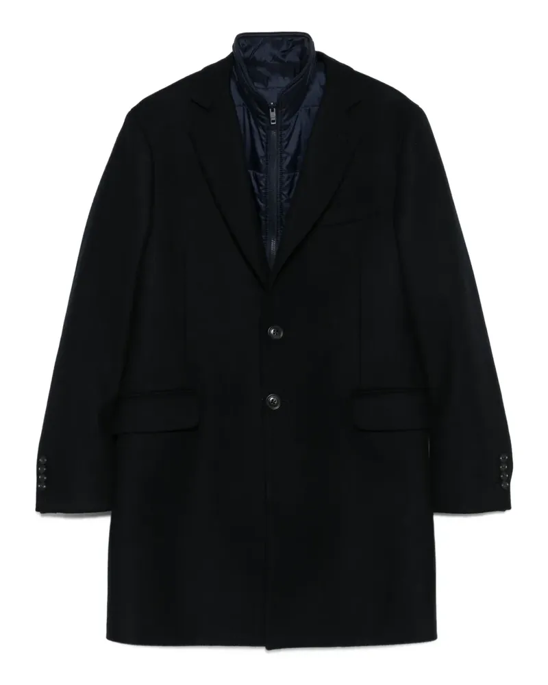 Fay Mantel im Layering-Look - Blau Blau
