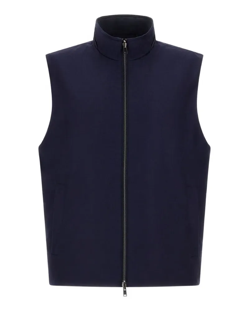 Herno high-neck reversible gilet - Blau Blau