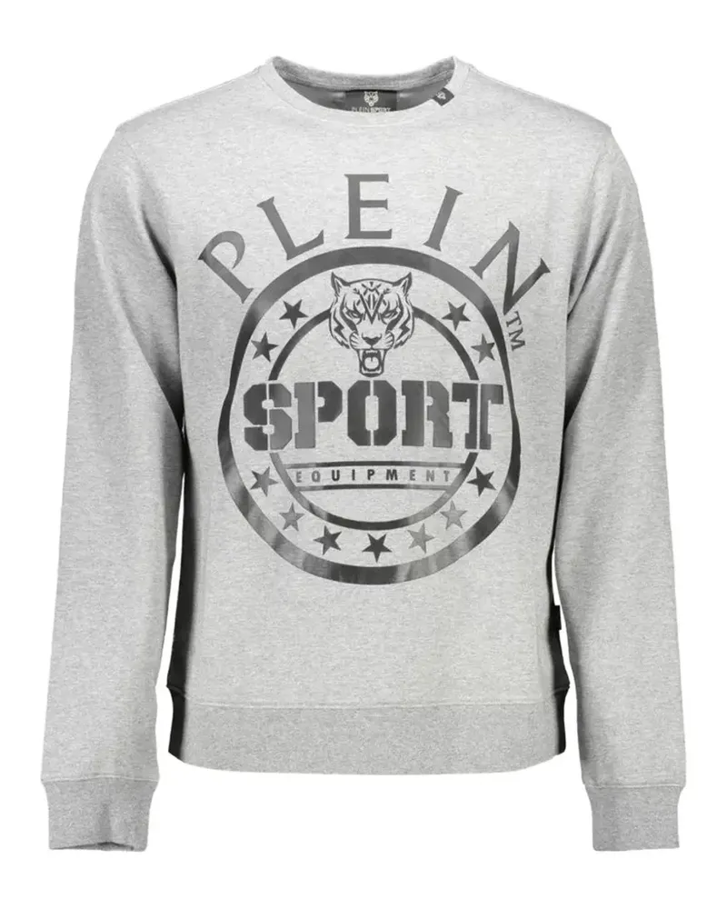 Philipp Plein tiger-print crew-neck sweater - Grau Grau