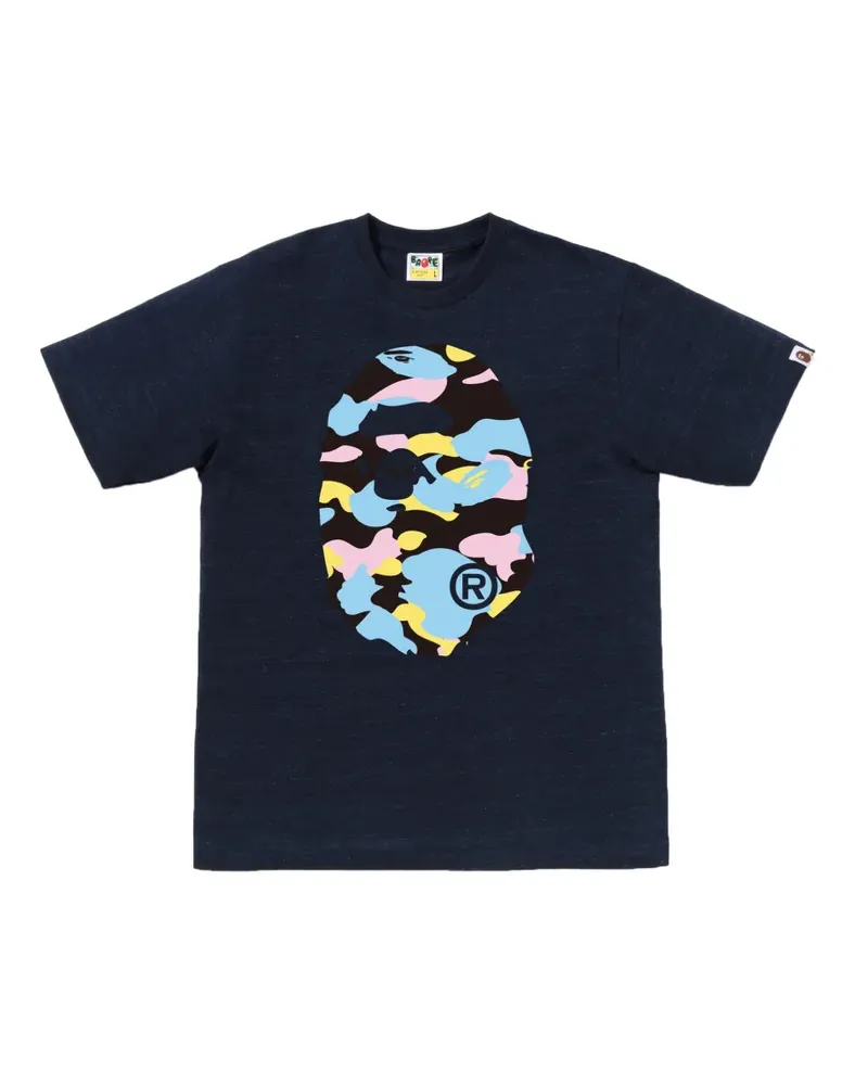 BAPE print graphic T-shirt - Blau Blau