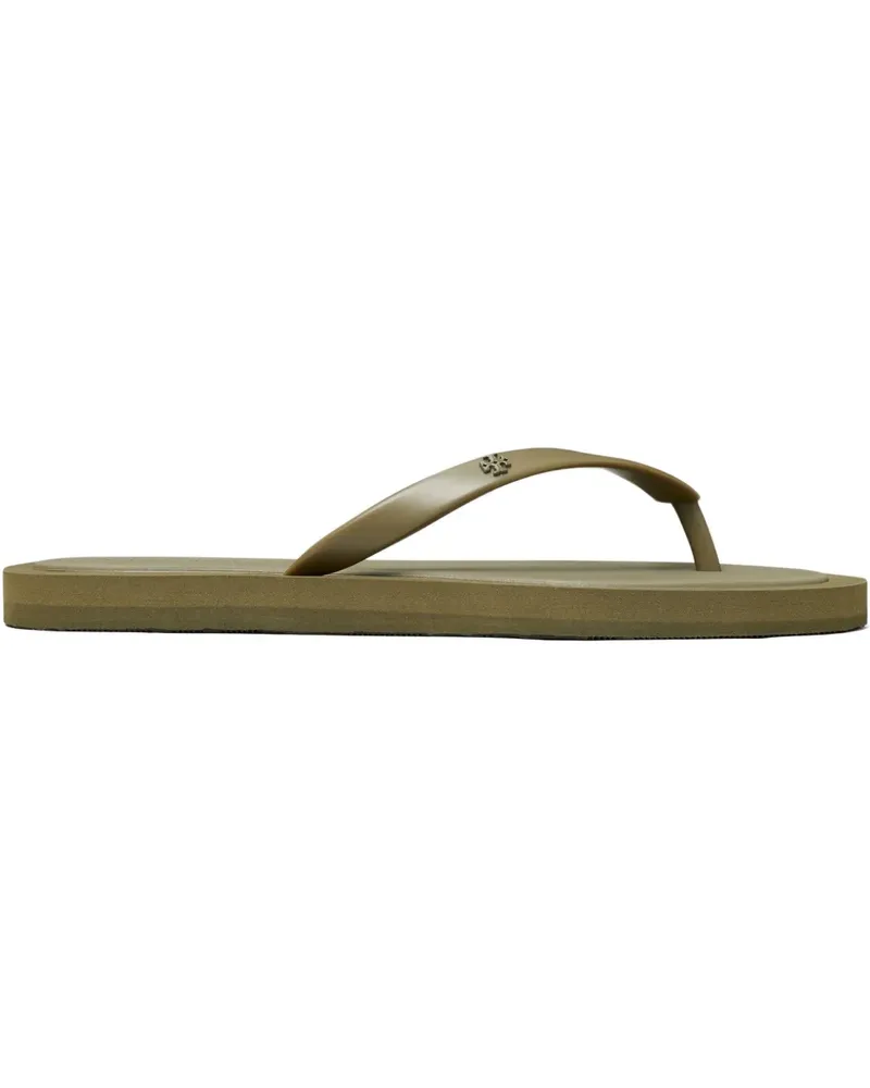 Tory Burch Wattiertes Kira Flip-Flops - Grün Grün