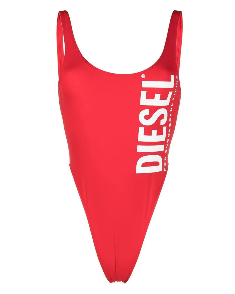 Diesel Bfsw-Pamela Badeanzug mit Logo-Print - Rot Rot