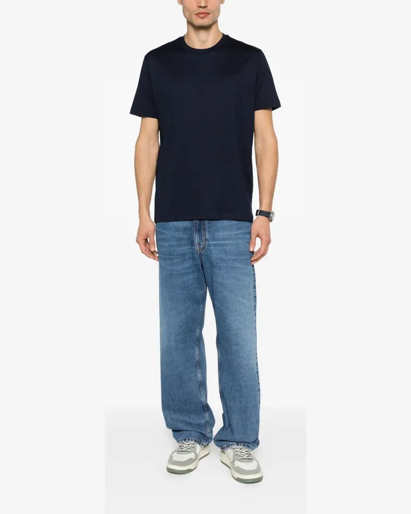 Paul & Shark logo T-shirt - Blau Blau