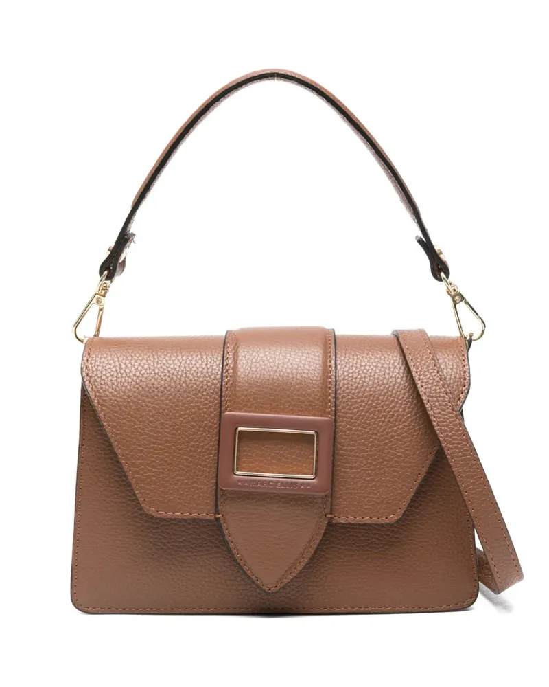 MARC ELLIS Mittelgroßer Kourtney Tote Bag mit Schnallenriemen - Braun Braun