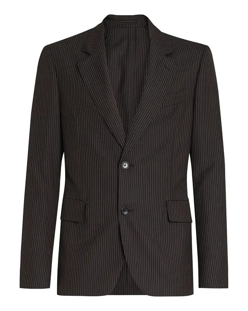 Ferragamo pinstripe single-breasted blazer - Schwarz Schwarz