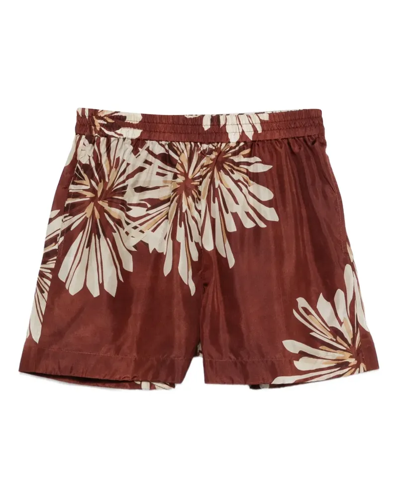 Brunello Cucinelli floral silk shorts - Braun Braun