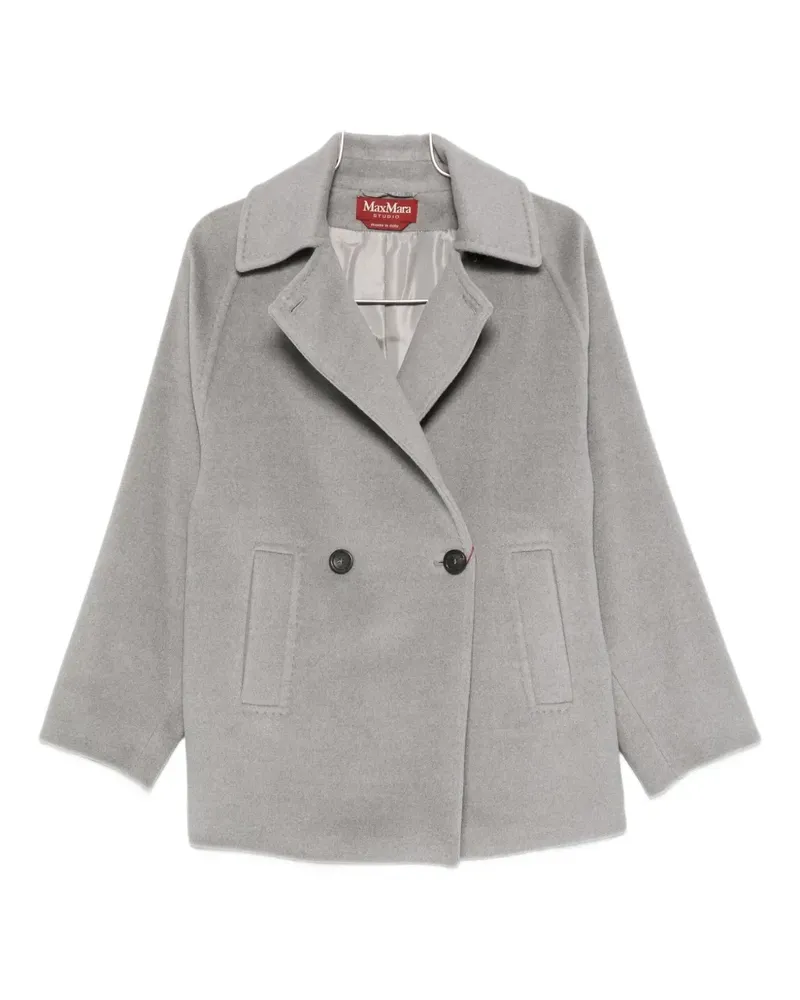 Max Mara Aryan double-breasted coat - Grau Grau