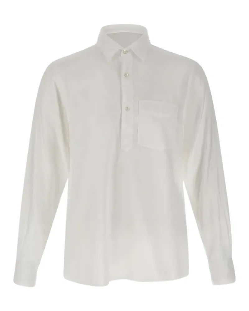 ASPESI Poloshirt mit Brusttasche - Weiß Weiß