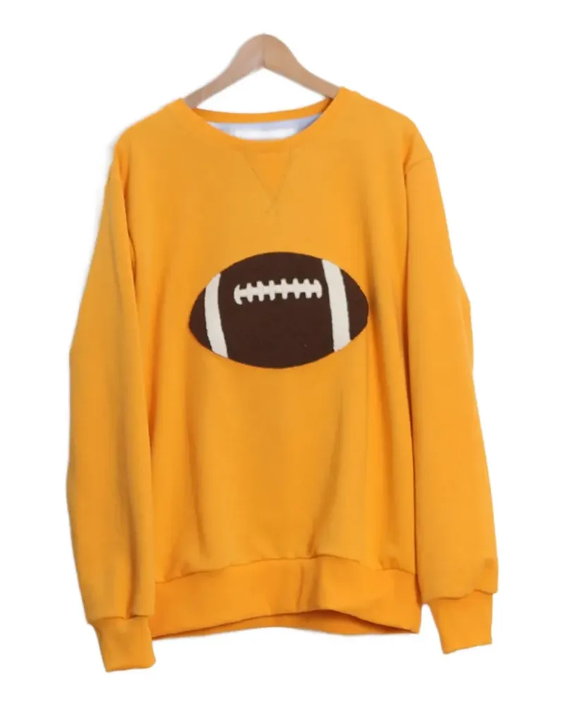 LC23 football-patch sweater - Gelb Gelb