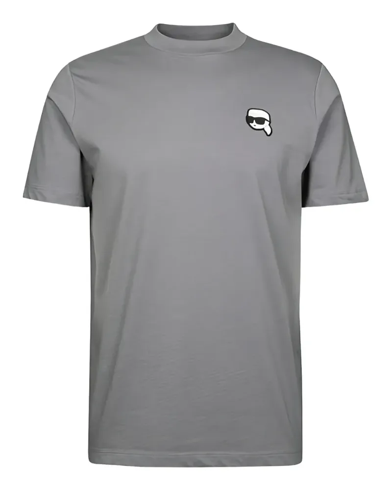 Karl Lagerfeld crewneck logo-motif T-shirt - Grau Grau